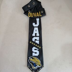 Black and Yellow JAGS Jacksonville Jaguars Tie